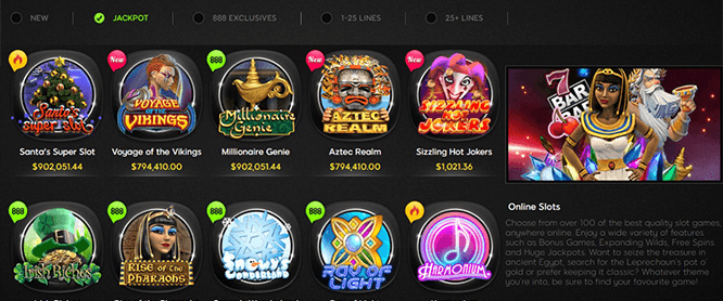 888 casino slots review